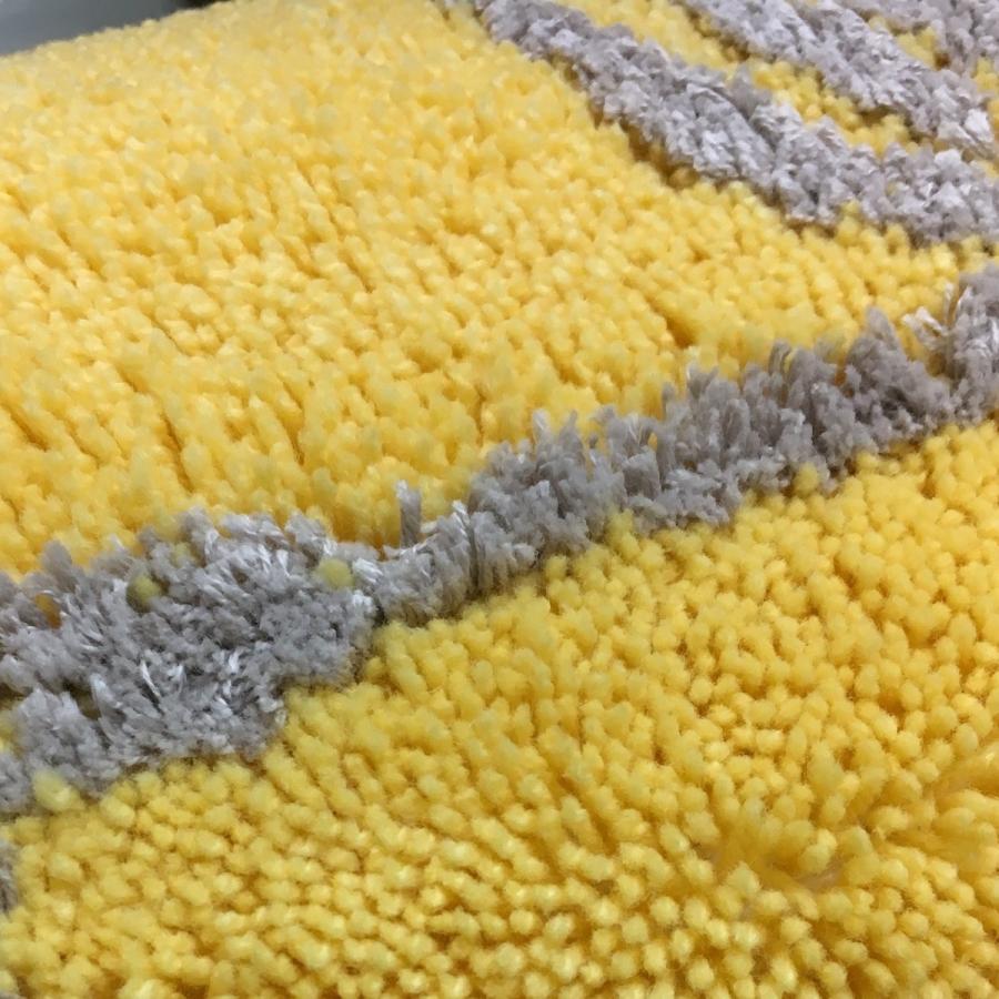 トイレマット ４点 セット 普通型 イエロー 北欧 おしゃれ オカ トイレマットセット 北欧 おしゃれ 風水 4点 60×64cm