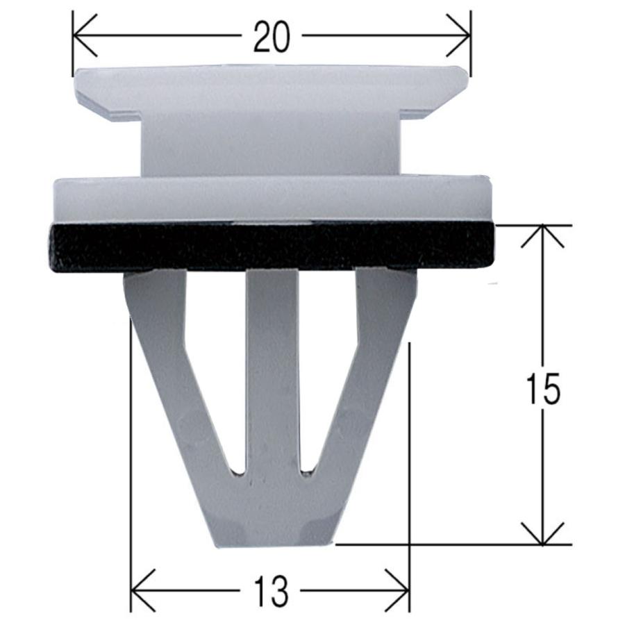 内張クリップ 純正品 10個入 サイドシルカバー ホンダ シビック3ドア