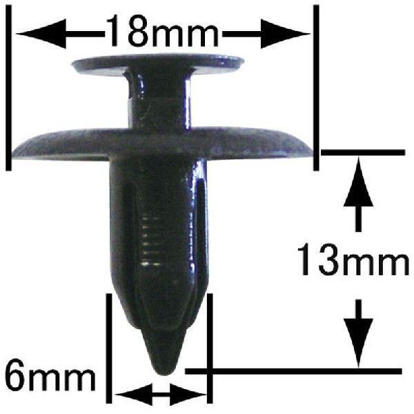 内張りクリップ 純正品 100個 バックゲートトリム マツダ アテンザ