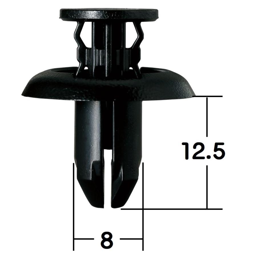 フロントフェンダー クリップ 50個入 内張クリップ マツダ CX3 CX5 MPV