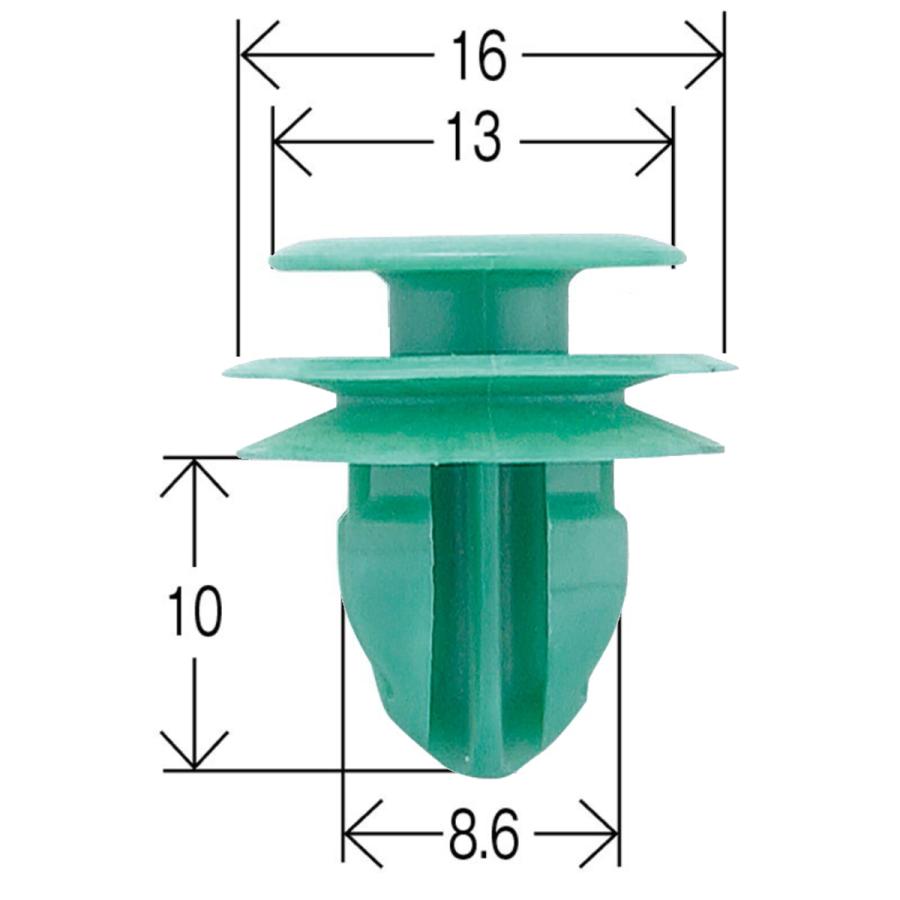 センターピラー リヤゲートトリム クリップ 10個 スバル '03 レガシー