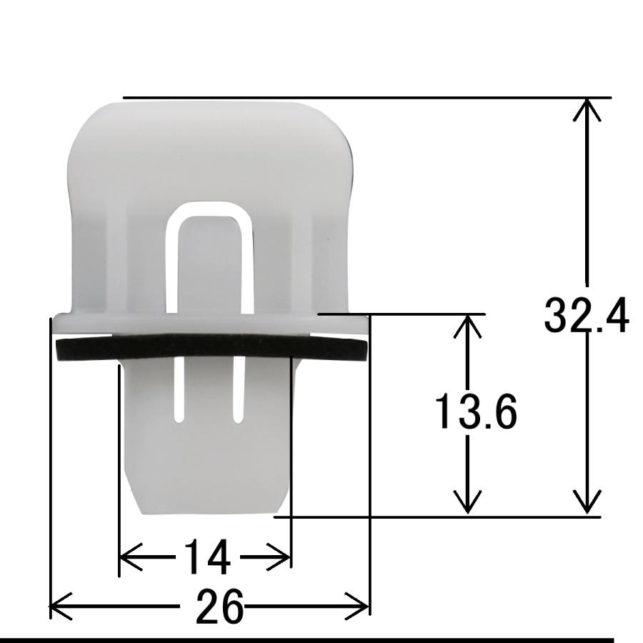 内張クリップ リヤバンパー リベット ホンダ '20N-BOX 純正番号 91504