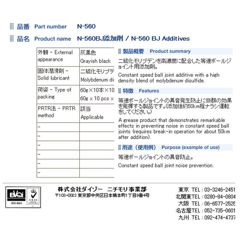 BJナキドメ添加剤 N-560 : Proバイダー ヤフー店 - 通販 - Yahoo