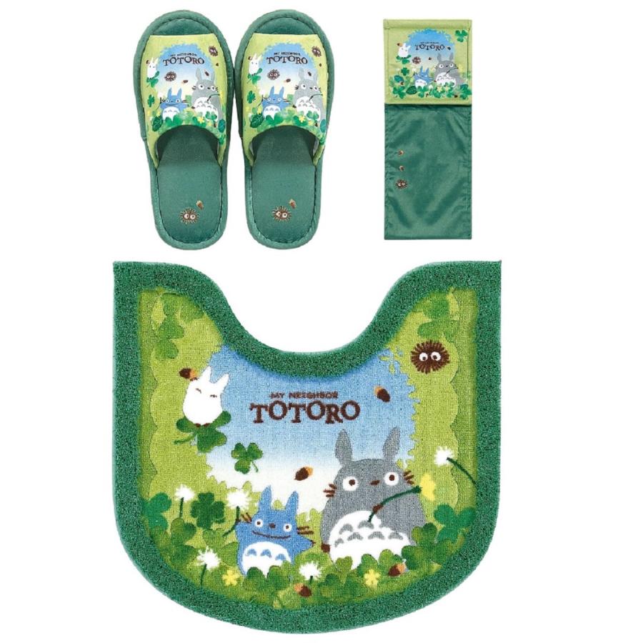 スタジオジブリ となりのトトロ トイレマット セット 3点 スリッパ