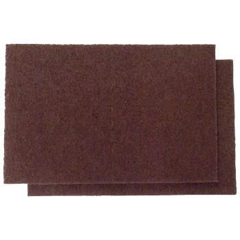 ハンドパッド 120番(20枚入) #120 ヘヤーライン仕上げ 酸化被膜除去 さび落とし 塗膜 剥離 汚れ落とし 理研コランダム リコブライト茶（ブラウン） |  | 01