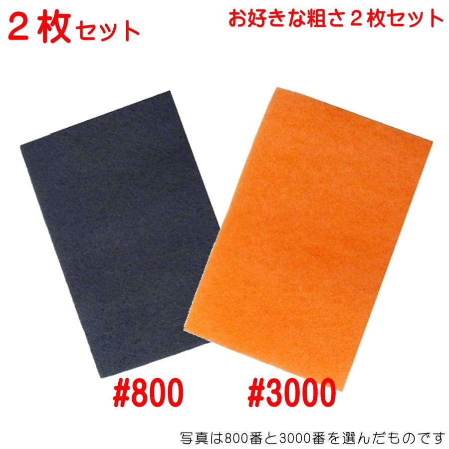 ハンドパッド ２枚セット 選べる(80番 240番 400番 800番 3000番) 酸化被膜除去 さび落とし 剥離 汚れ落とし メッキ前処理 サンドペーパー リコブライト | 