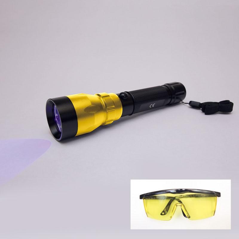 ガス漏れ探知ゴーグルセット フシマン スーパーUV−LED ガス漏れ探知ゴーグルセット フシマン スーパーUV−LED