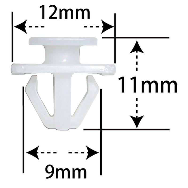 プッシュリベット・内張りクリップ （ホンダ用） 10個入 純正番号