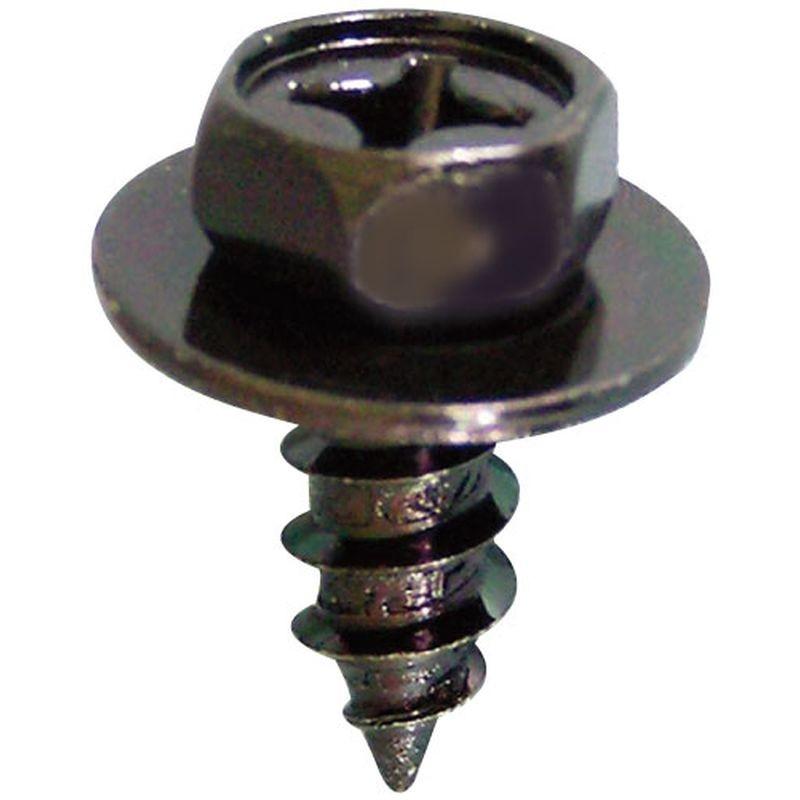 6角P−1Aタッピングねじ（＋） 亜鉛黒 M6×16 25本入 /4650-005