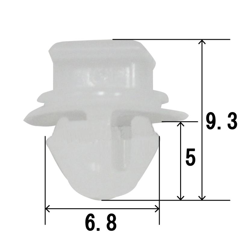 内張クリップ バックドアヒンジカバー リベット スズキ '18.07