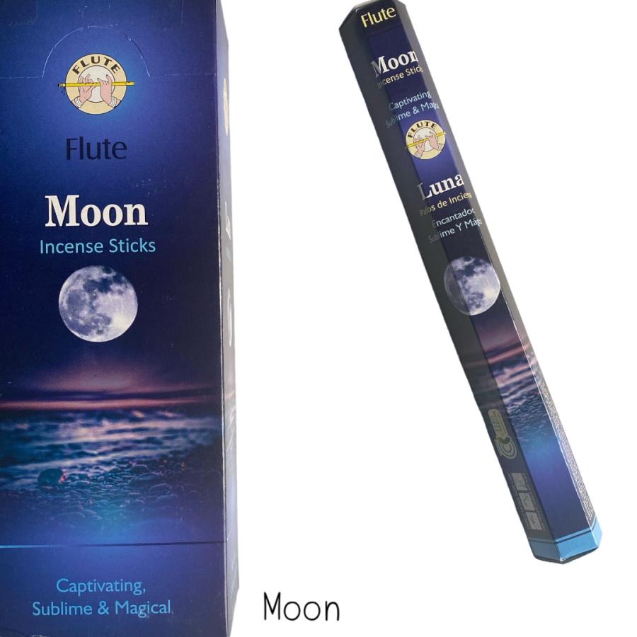 米国購入　お香立て　インセンス　ムーン 六角香 moon ムーン 約20本 スティック 線香 ヘクサ香 竹芯香 お香