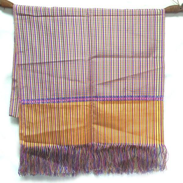 アンティークタイシルク　手織 タイシルク 手織り 絣 絹織物 タイ イサーン サコンナコン : アジアン