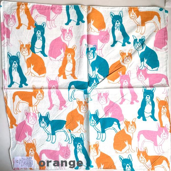 バンダナ ハンカチ コットン インド綿 アニマル柄 犬柄 53cm x お弁当