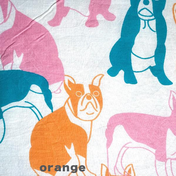 バンダナ ハンカチ コットン インド綿 アニマル柄 犬柄 53cm x お弁当