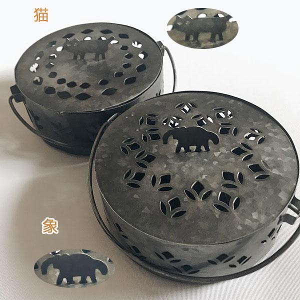 正規品 蚊取り線香ホルダー 蚊取り線香入れ おしゃれ 蚊遣り ブリキ ハンドメイド シンプル 蚊やり 象 猫 アジアン雑貨 お香立て Aynaelda Com