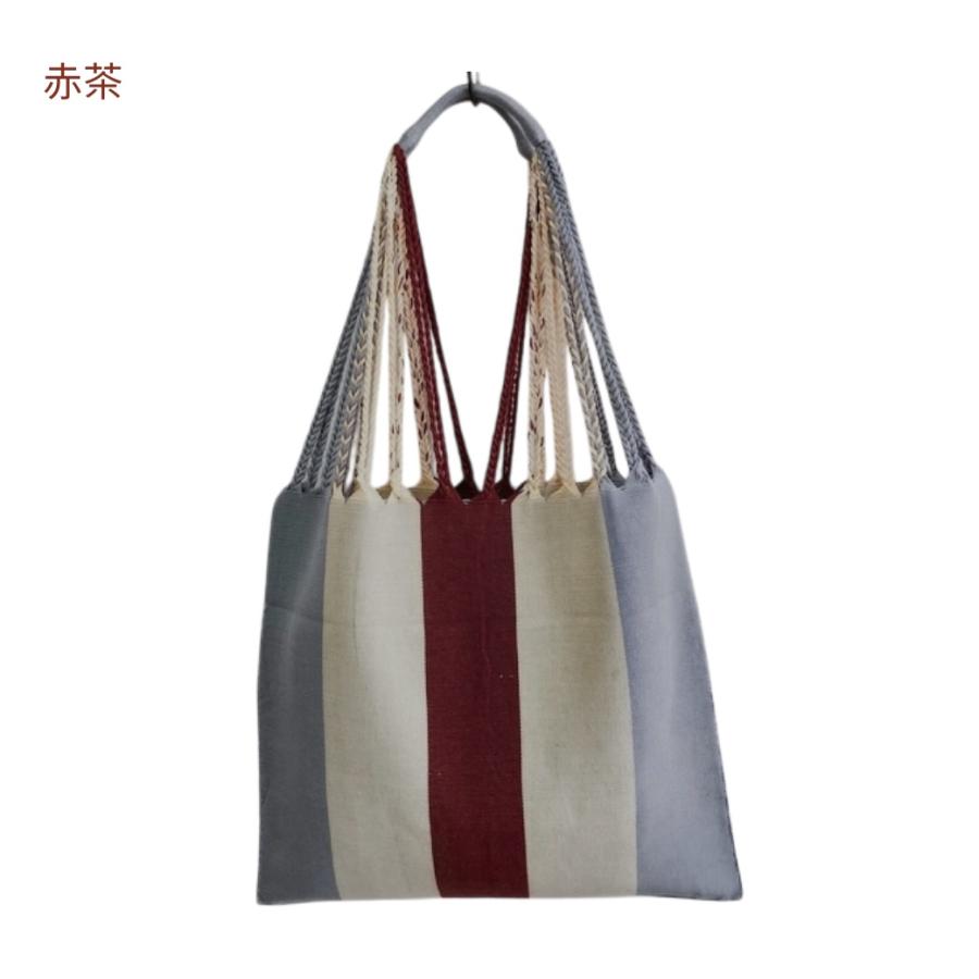ハンモックバッグ メキシコ製 手織り コットン ショルダーバッグ