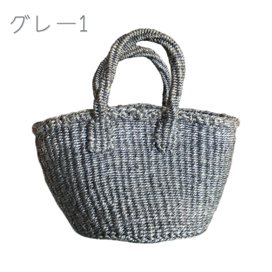 サイザルバッグ カゴバッグ 小さめ ケニア製 : アジアン雑貨