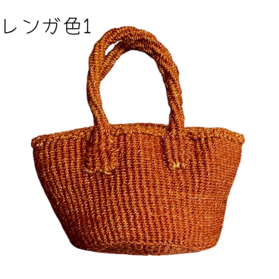 サイザルバッグ カゴバッグ 小さめ ケニア製 : アジアン雑貨 