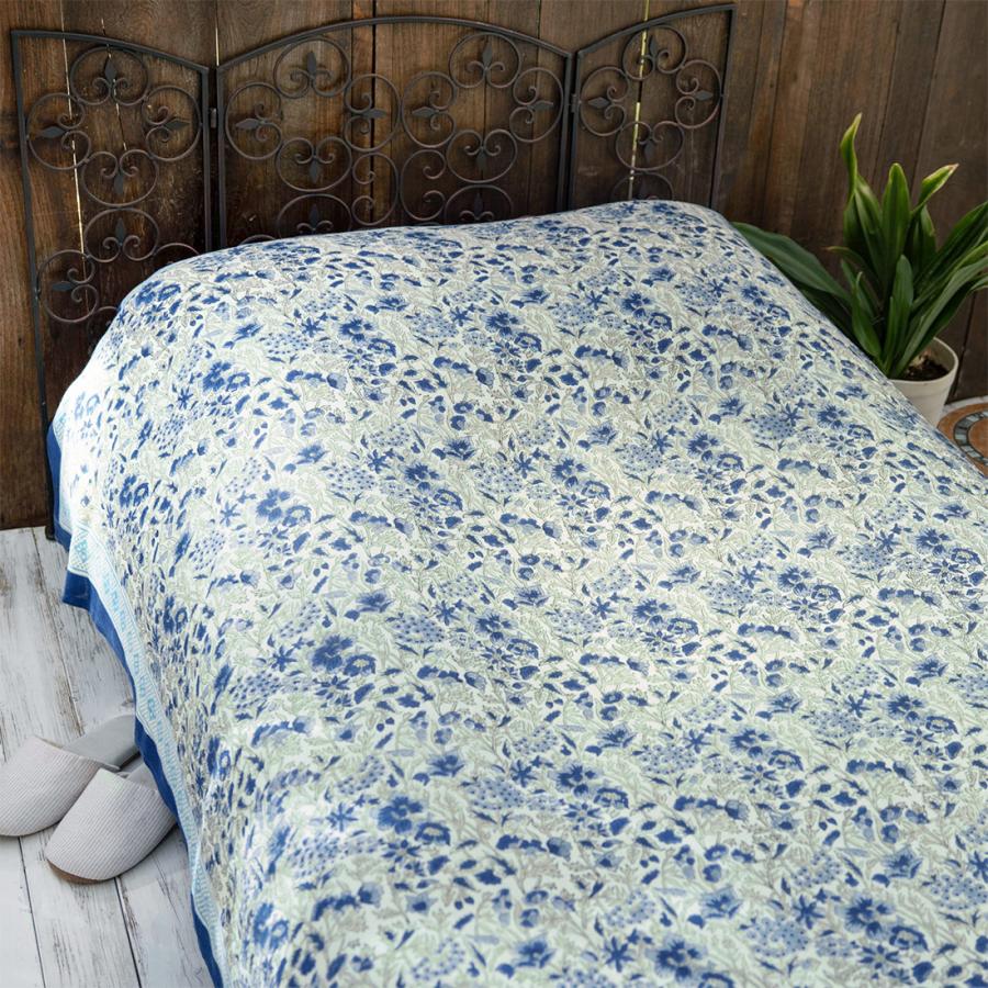 マルチカバー プリント コットン マルチクロス 145cmx225cm ベッド