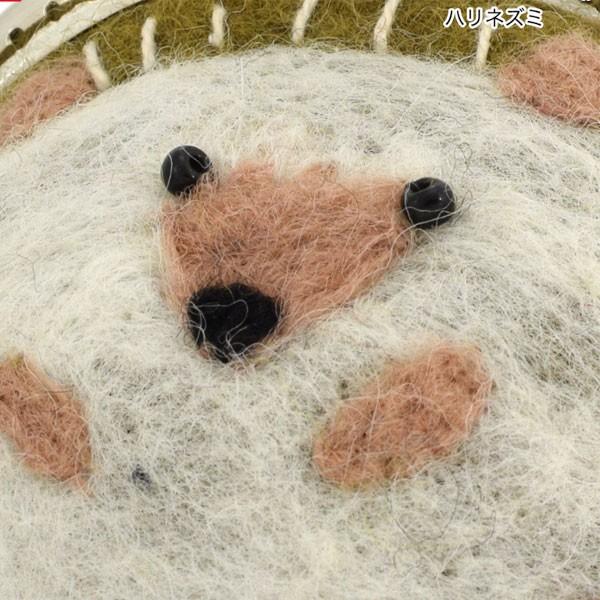 sako様 羊毛フェルト ハリネズミがま口ポーチ sako様 羊毛フェルト ハリネズミがま口ポーチ 手刺繍の