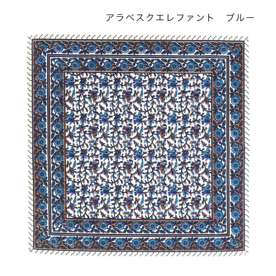 バンダナ ハンカチ コットン プリント 52cm x お弁当包み インド綿