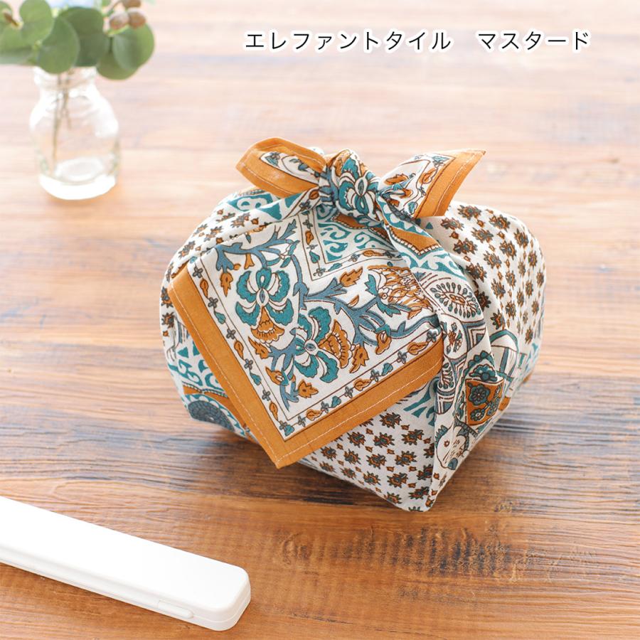 バンダナ ハンカチ コットン プリント 52cm x お弁当包み インド綿