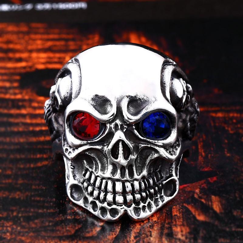 指輪 リング[ラッピング対応] PW 精良SUS316L製 シルバー銀色 髑髏 スカル skull ring /  幅22mm 14-29号 条件付送料無料61545｜pwatch2014｜02