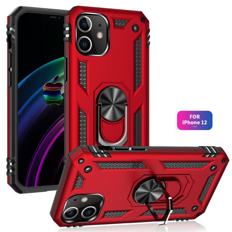 iphone 12ケース リング付き 耐衝撃おしゃれs019314 Amazon.co.jp: iPhone 12用 ケース リング付き PC TPU 耐衝撃