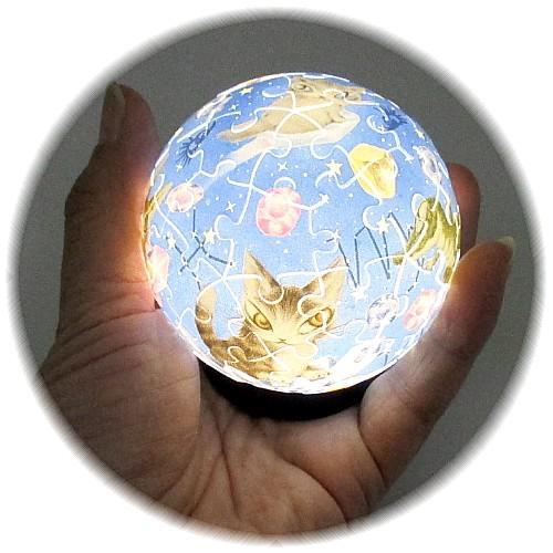 わちふぃーるどダヤン・3D球体パズル ルミオーブ【完売しだい終了 