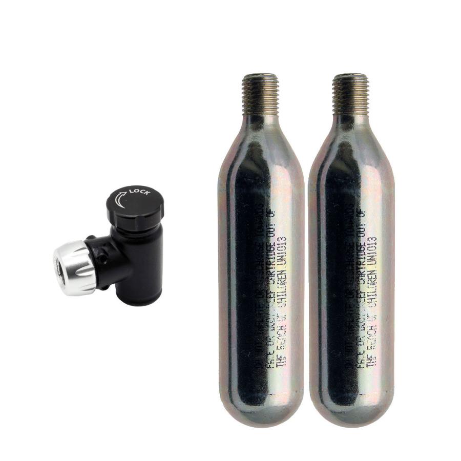 Tni Co2 Co2ボンベ16g 4本 インフレーター エアバルブ ボンベセット 仏式兼用 米式 オープニング大セール インフレーター