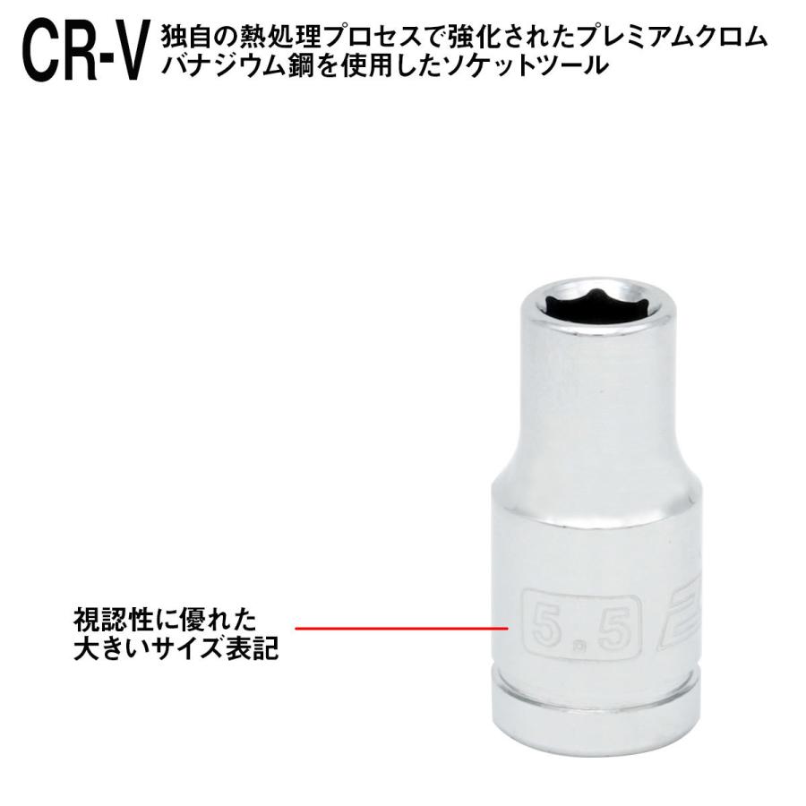 PWT 6.35mm 1/4インチ ソケットレンチセット ラチェットレンチセット 
