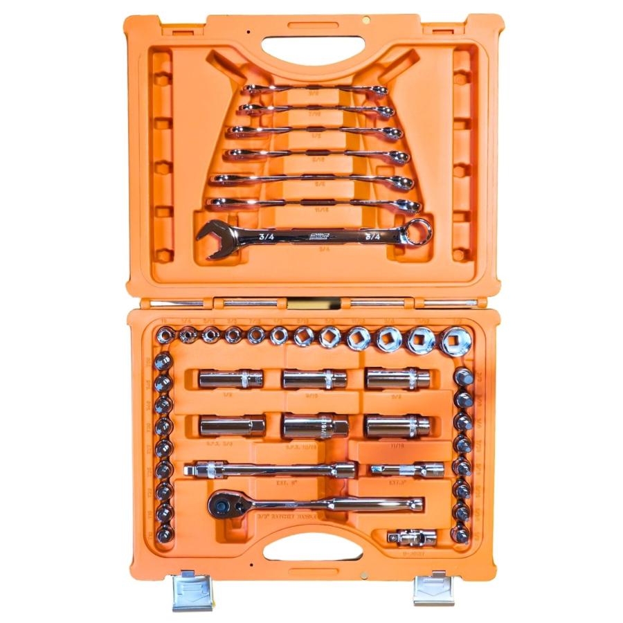 PWT ハーレー用 インチ工具セット 46ピース ソケットレンチセット 3/8