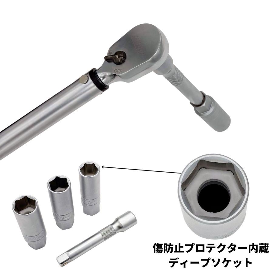 PWT PWT 1/2インチ 12.7mm トルクレンチセット 20-200Nm プリセット型