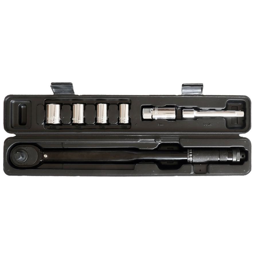 Pwt 1 2インチ 12 7mm 新作続 トルクレンチセット ブラック 28 210nm タイヤ交換 エクステンションバー付属 24mmソケット 19 21mmプラグソケット 17 Tw210eset 14