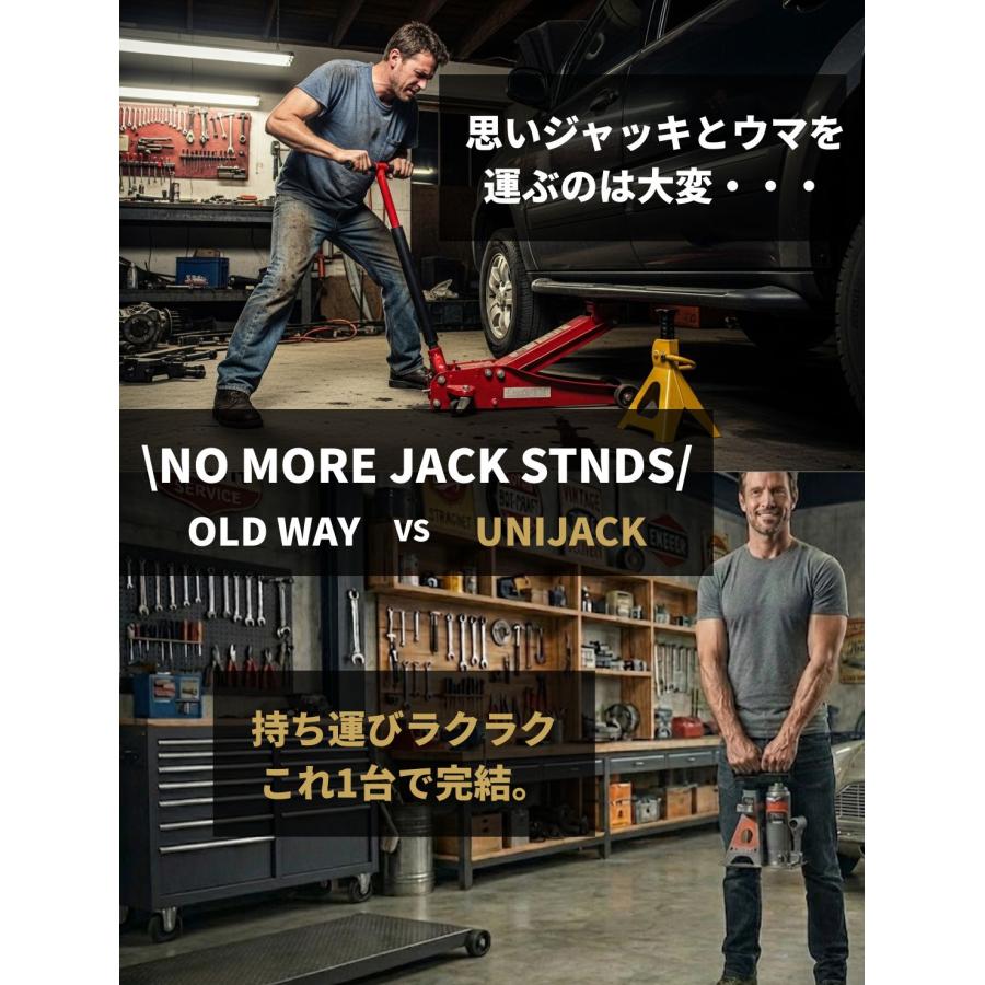 PWT 油圧ジャッキ 2.75t ジャッキスタンド 一体型 ジャッキ SUV 