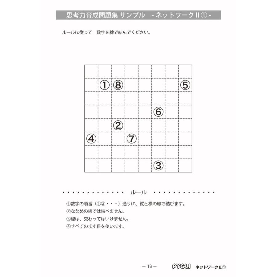 思考力パズル　思考力育成問題集11　ネットワークII(1)｜pygli｜03