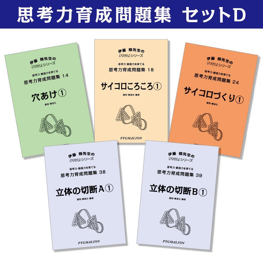 6歳児~ 思考力 パズル 思考力育成問題集 セットＤ｜pygli