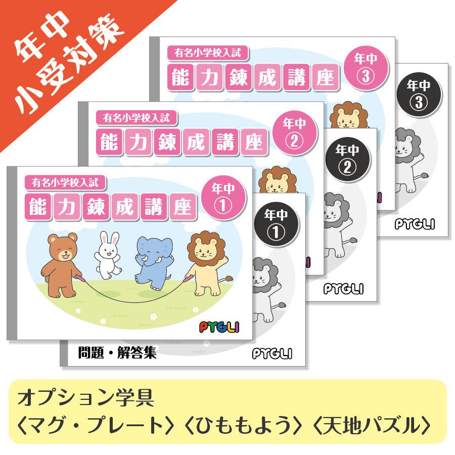 小学校入試対策 能力錬成講座 年中1〜3 : ピグリシリーズYahoo