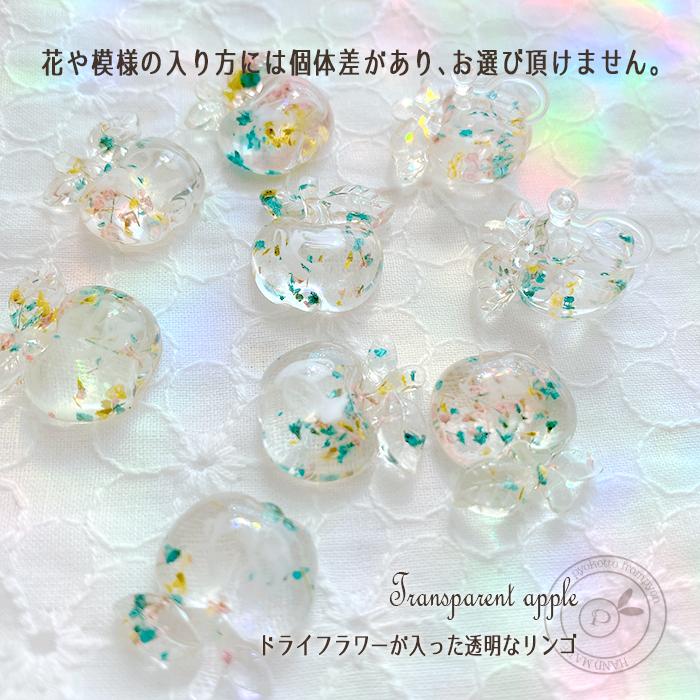 りんご フルーツ ピアス イヤリング 樹脂ピアス 金属アレルギー
