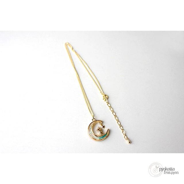 猫 ネックレス ネコ レジン 月 星 宇宙 ねこ ゆめかわいい 水色 猫 ネックレス ネコ レジン 月 星 宇宙 ねこ ゆめかわいい 水色