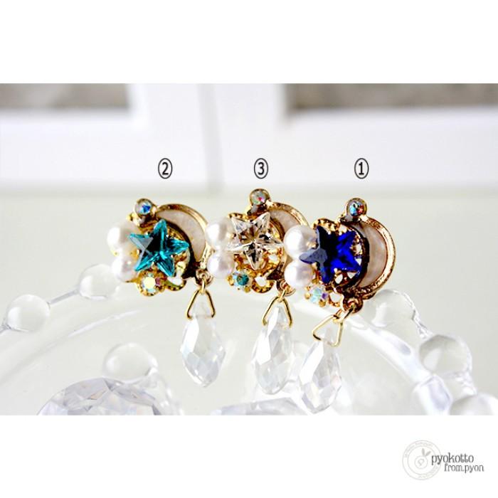 ハンドメイドイヤーカフ/雨しずく・月としずく ハンドメイドイヤーカフ/雨しずく・月としずく