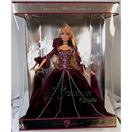特別価格2004 Holiday Barbie Doll Red Velvet Dress Blonde Version [Special Edition]好評販売中