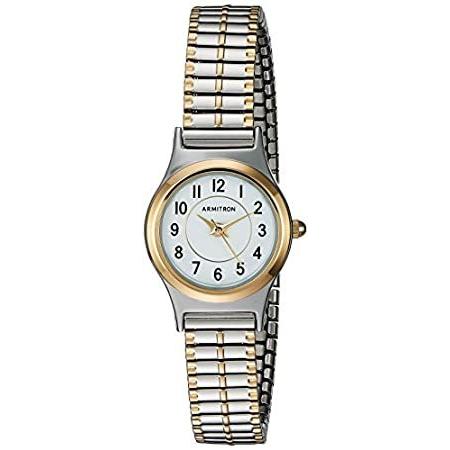 特別価格Armitron女性の75 / 5420wttt Easy to Read Dial Two - Tone Expansion Band Watch好評販売中