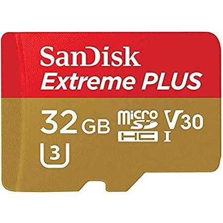 特別価格SanDisk Extreme PLUS 32GB microSDHC UHS-I/V30/U3/Class 10 Card with Adapter好評販売中