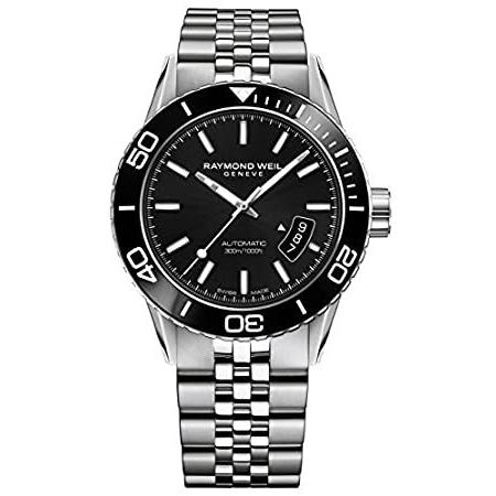 特別価格Raymond Weil メンズ 2760-ST1-20001 フリーランサー アナログディスプレイ スイス 自動巻き シルバー 腕時計好評販売中