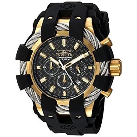 特別価格Invicta Men's 'Bolt' Quartz Stainless Steel and Silicone Casual Watch%カンマ% 好評販売中