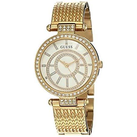 特別価格Guess Women 's u1008l3ゴールドメタルクォーツファッション腕時計好評販売中｜pyonkichishouten