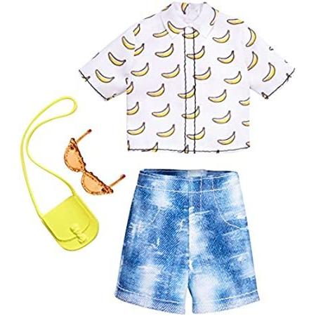 特別価格Barbie Complete Looks Banana Print Top & Denim Shorts Fashion Pack好評販売中