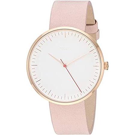 特別価格Fossil Women's Essentialist ES4426 Rose-Gold Leather Japanese Quartz Fashio好評販売中