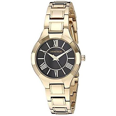 特別価格Armitron レディース 75/5605 メタルブレスレットウォッチ ゴールド/ブラック好評販売中